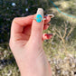 Delicate Kingman Turquoise Ring (Size 9.5)